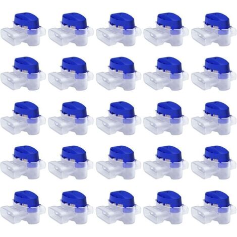 Set de Connecteurs de Câbles pour Robot Tondeuse - 25 Raccords Remplis de Gel pour Étendre ou Réparer Fil Electrique Bas Voltage Tondeuse Automatique - Étanches, Sûrs, Dénudage Inutile