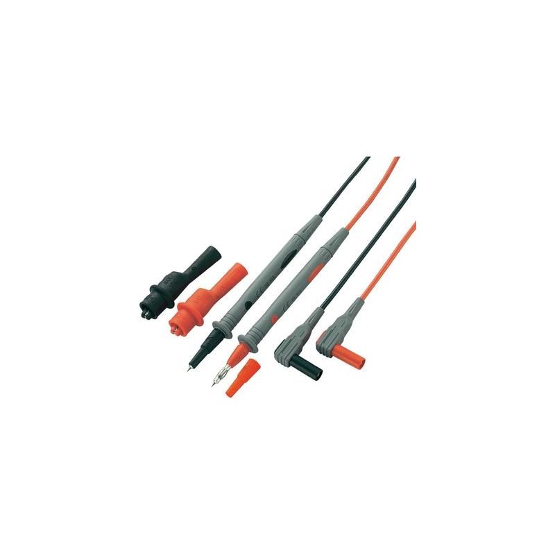 Set De Cordons De Mesure De Sécurité Voltcraft Ms-4 [ Banane Mâle 4 Mm - Pointe De Test] 1.20 M Noir, Rouge
