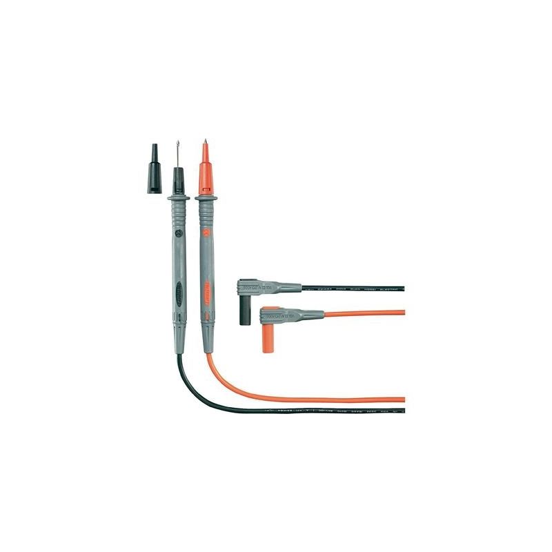 Set De Cordons De Mesure De Sécurité Voltcraft Ms-4n [ Banane Mâle 4 Mm - Pointe De Test] 1.20 M Noir, Rouge