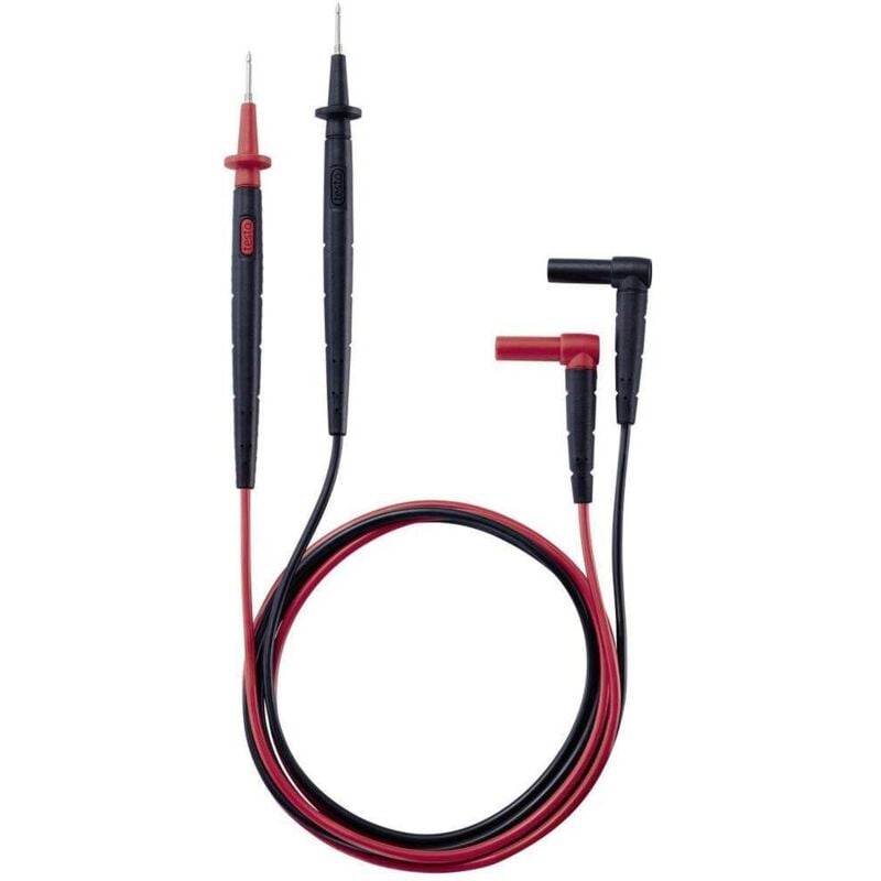 0590 0010 Set de cordons de mesure de sécurité mâle 4 mm pointe de test 1.22 m noir, rouge 1 pc(s) - Testo