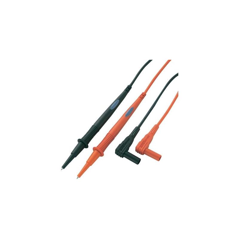Voltcraft - set de cordons de mesure de sécurité MS-1A [ banane mâle 4 mm - pointe de test] 1.00 m noir, rouge