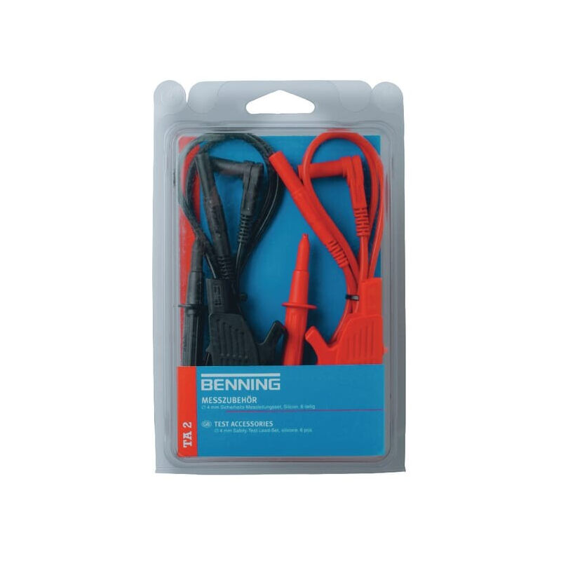 Benning - Set de cordons de mesure de sécurité TA2 044125