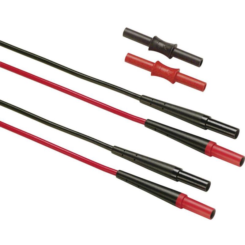 TL221 Set de cordons de mesure de sécurité Banane mâle 4 mm Banane mâle 4 mm 1.50 m noir, rouge 1 pc(s) - Fluke
