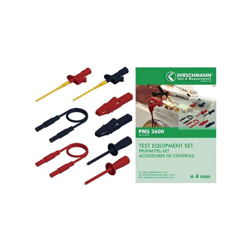 Pms 2600 Set de cordons de mesure de sécurité Banane mâle 4 mm Banane mâle 4 mm 1.00 m noir, rouge 1 pc(s) Q70187 - Sks Hirschmann