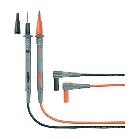 SET DE CORDONS DE MESURE DE SÉCURITÉ VOLTCRAFT MS-4N [ BANANE MÂLE 4 MM - POINTE DE TEST] 1.20 M NOIR, ROUGE