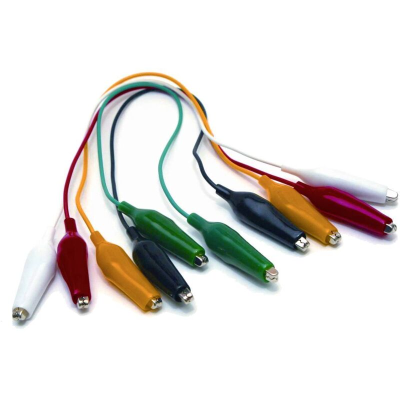 Mueller Electric - BU-00286 Set de cordons de mesure Raccordement par serrage noir, vert, rouge, blanc, jaune 1 set