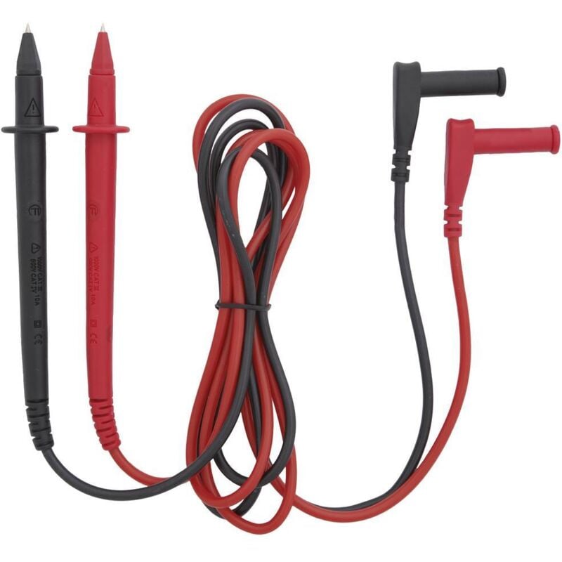 Testboy Messleitungssatz CAT IV Set de cordons de mesure rouge, noir 1 set