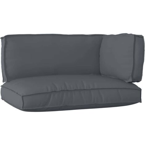 Set de coussins de palette 3 pcs Anthracite Tissu Oxford vidaXL