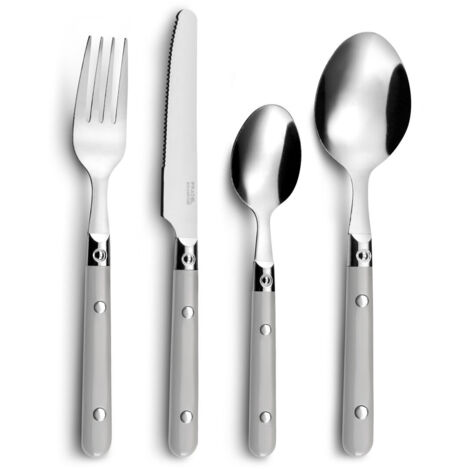 Set de Cubiertos Amefa Saxo 16 Piezas Metal Bicolor 6 Unidades (25 cm) 3546691416616 S2706051 Amefa