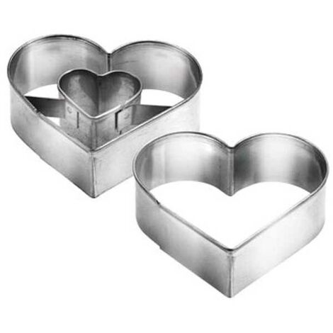 Set de découpe pour biscuits en forme de cœur, 2 pièces, Delicia Tescoma 631190