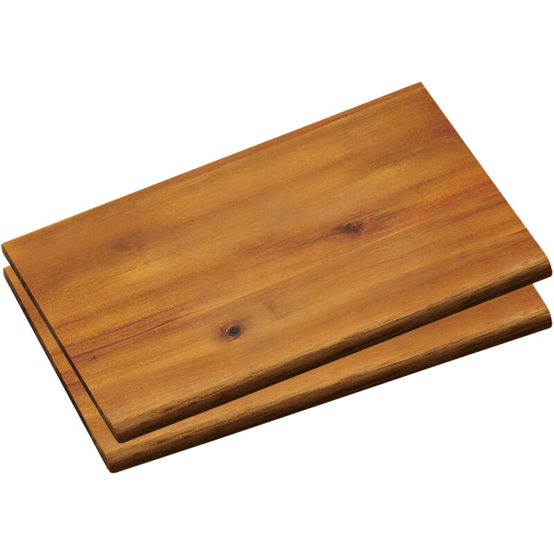 Set de deux planches de service, bois d'acacia, 23 x 15 cm Kesper