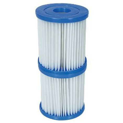 Set de Dos Filtro de Agua Anti-Microbial Tipo I para Depuradora de Cartucho Bestway 1.249 l/h
