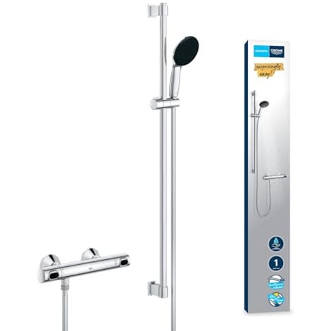 SET DE DOUCHE AVEC MITIGEUR THERMOSTATIQUE, CHROME GROHE 34805001