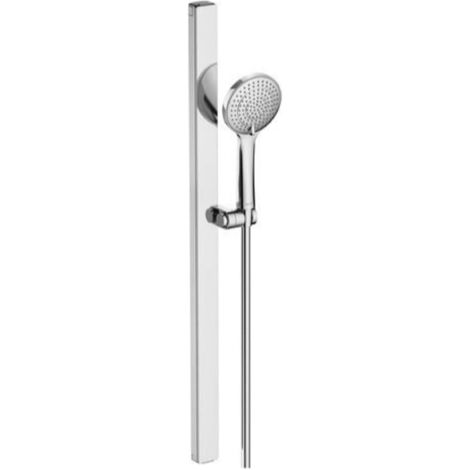 Set de douche Duravit 800 3jet, Minusflow, chrome brillant,