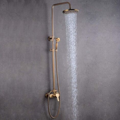 Set de douche rétro Douche de pluie Douche de pluie Pomme de douche Set de douche à main