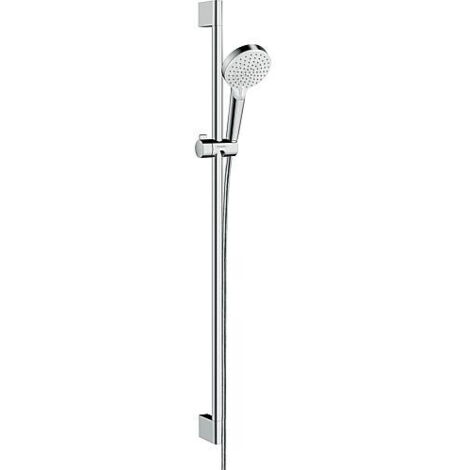 Set de douchette Hansgrohe Crometta Vario/Unica, blanc/chromé, 900mm