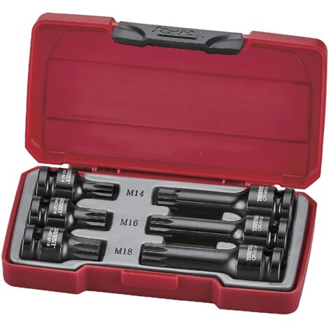 Set de douilles embouts à choc 1/2'' XZN - 6 pièces Teng Tools T9206