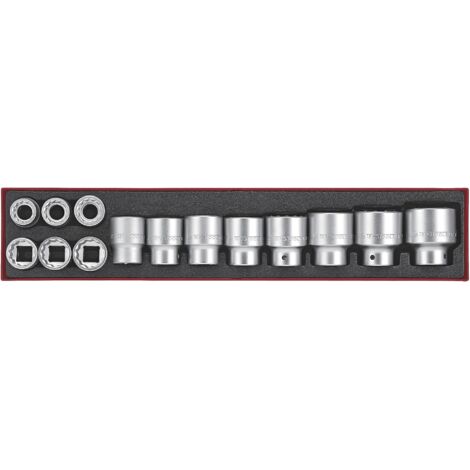 Set de douilles Ttx4 tray 3/4 de 7/8 à 17/8 12 pans 14 pièces Teng Tools TTX34AF