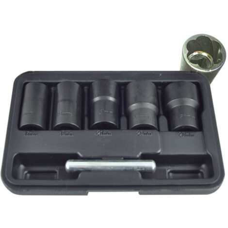 Set de douilles twist de 1/2 extraction d'ecrous endommagés