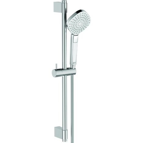 Set de ducha IDEALRAIN EVO m 3-F-Handbraus. Diamante 115mm 60cm cromado