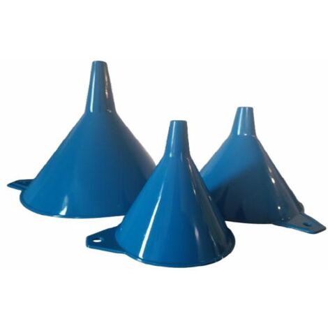 Set de embudos plásticos universales 3 piezas, herramienta práctica para trasvase seguro, diseño resistente y versátil, alta calidad, compatibilidad con sistemas de filtrado, color transparente.