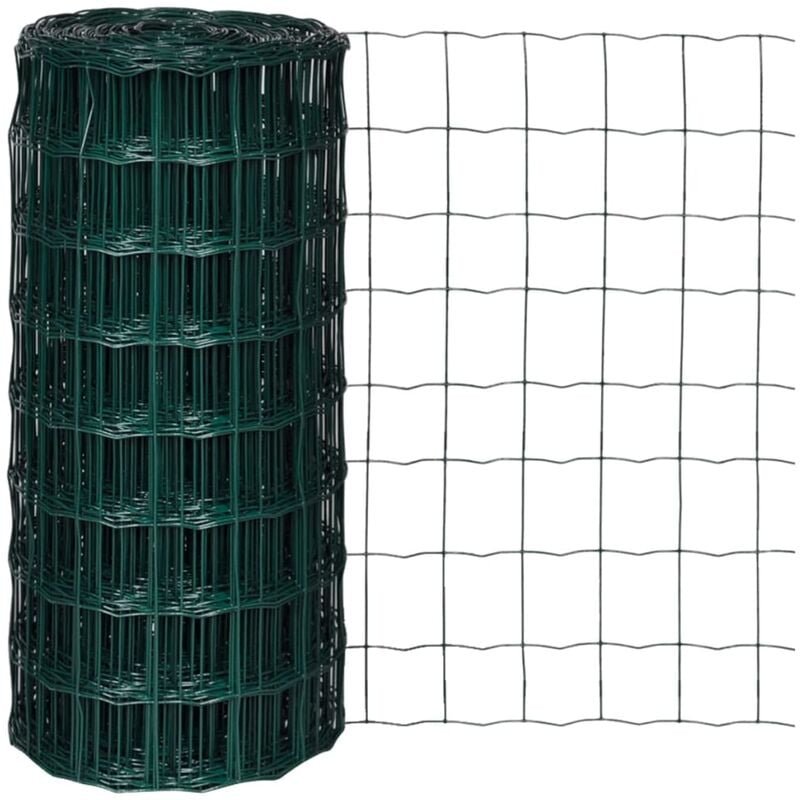 

Set de euro valla acero verde 10x0,8 m - Verde