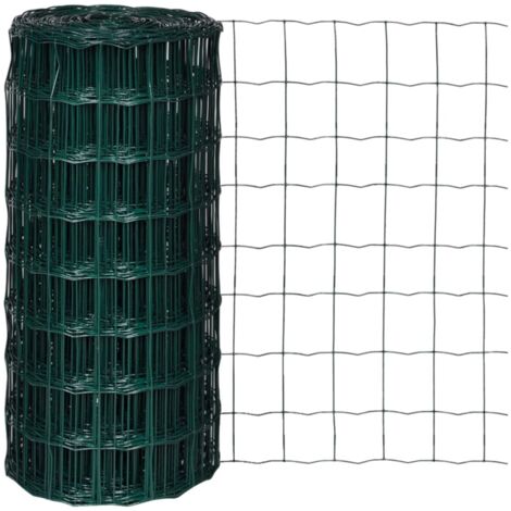 Set de euro valla acero verde 10x0,8 m vidaXL