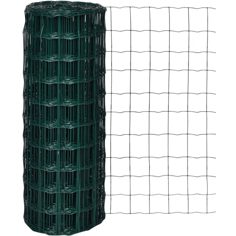 

Set de euro valla acero verde 10x1 m - Verde