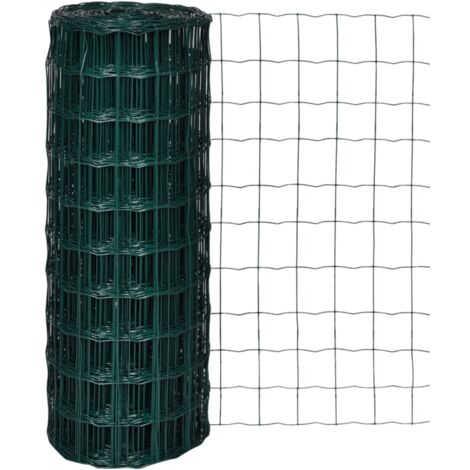 Set de euro valla acero verde 10x1 m