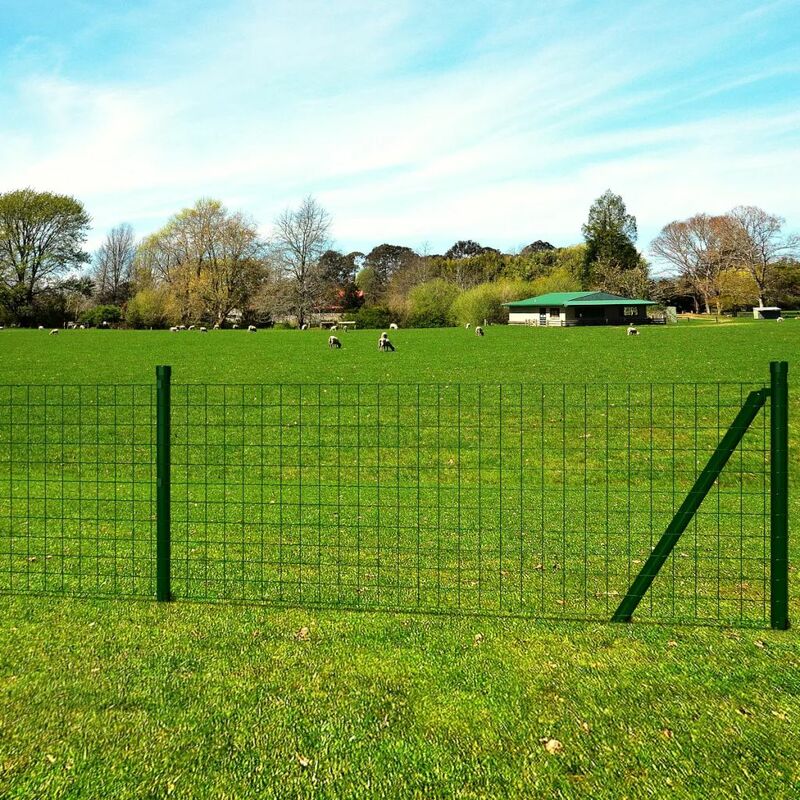 

Set de euro valla acero verde 25x0,8 m