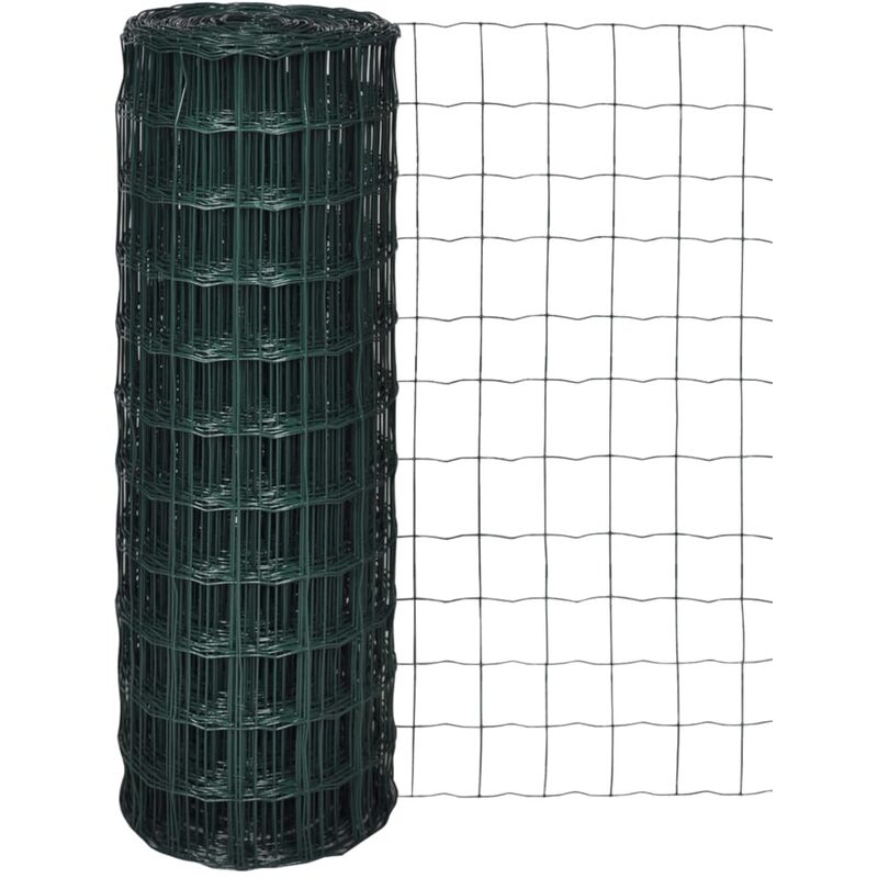 

Set de euro valla acero verde 25x1 m - Verde