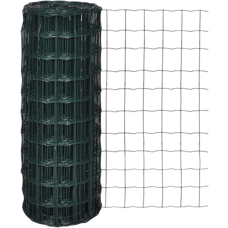 

Set de euro valla acero verde 25x1 m - Verde