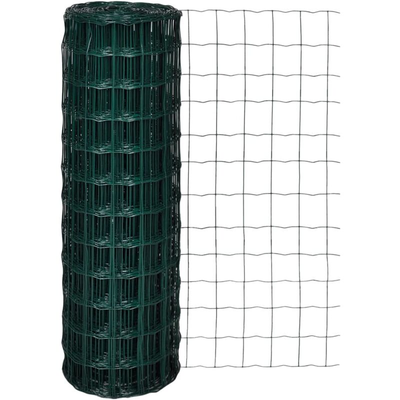 

Set de euro valla acero verde 25x1,2 m - Verde