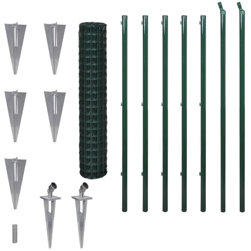 

Set de Euro Valla Acero Verde 10x1.7 m - Verde - Vidaxl