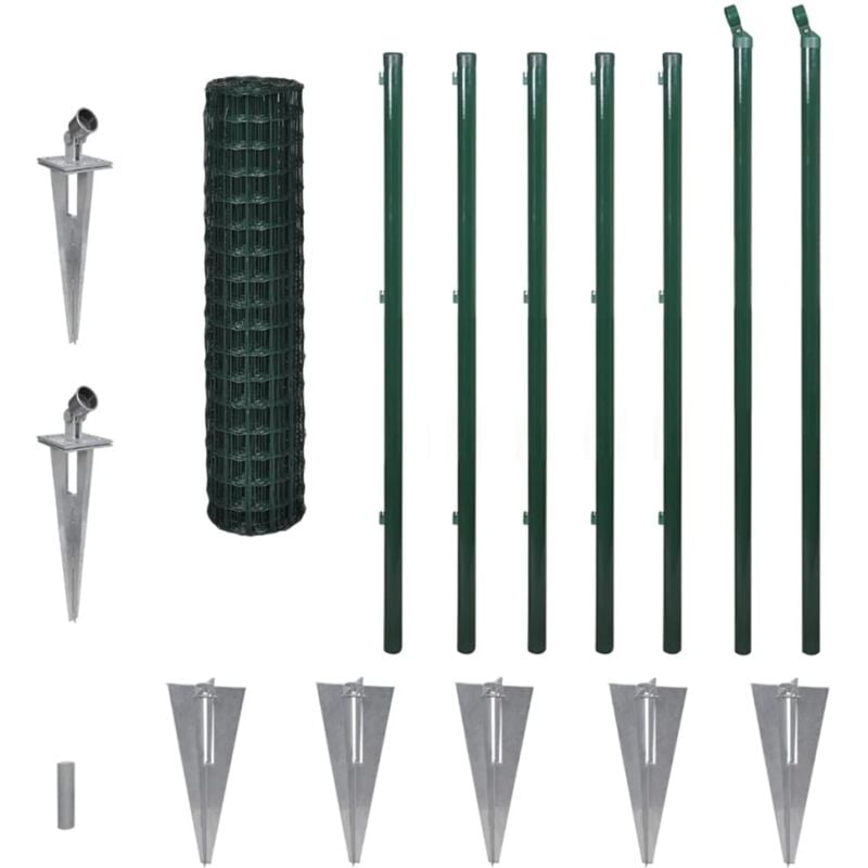 

Set de Euro Valla Acero Verde 10x1.2 m - Verde - Vidaxl