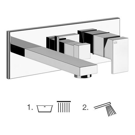 Set de finition Gessi pour mitigeur monocommande BRAUSE avec