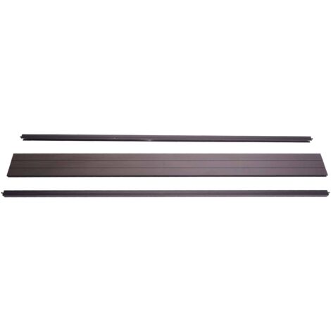 Set de finition pour brise-vue en WPC Sarthe, profil de finition brise-vent, - 180cm, anthracite