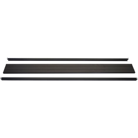 Set de finition pour brise-vue WPC Sarthe, profil de finition brise-vent, - 180cm, anthracite