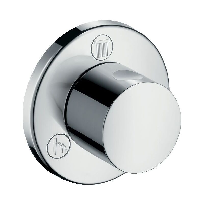 Hansgrohe - Set de Finition Façade Pour Robinet d'Arrêt Inverseur s Tri/Quattro Chromé Pour Solution Encastrée - 15932000 - neuf