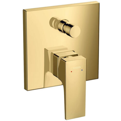Set de finition pour mitigeur bain/douche encastré aspect doré poli