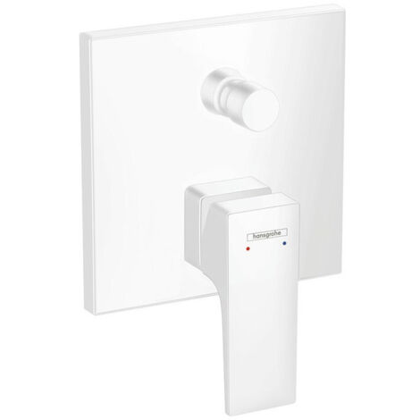 Set de finition pour mitigeur bain/douche encastré blanc mat