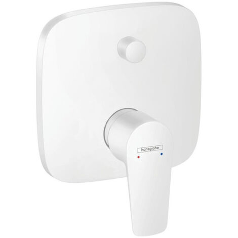Set de finition pour mitigeur bain/douche encastré blanc mat