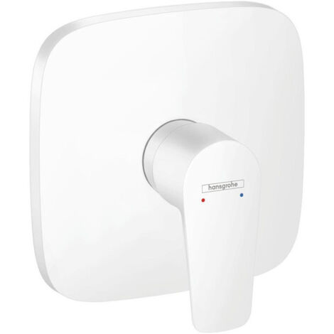 Set de finition pour mitigeur douche encastré blanc mat