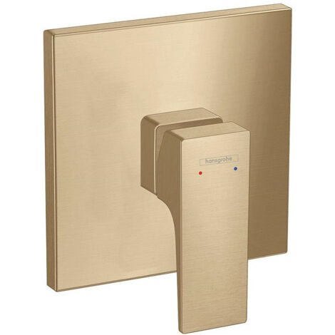 Set de finition pour mitigeur douche encastré, poignée manette bronze brossé