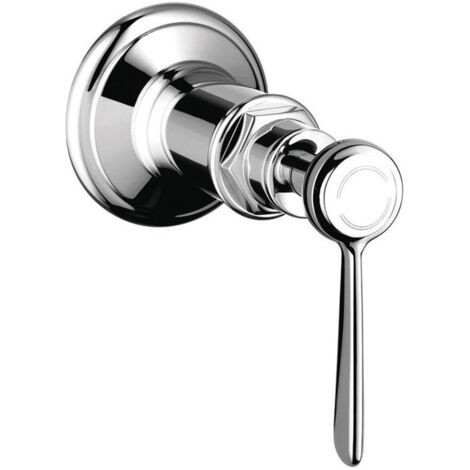 Set de finition robinet d'arrêt 1/2et 3/4poignée manette nickel brossé