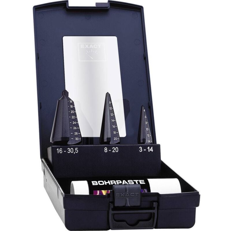 Exact - Jeu de forets coniques hss 50118 3 - 14 mm, 4 - 20 mm, 16 - 30.5 mm TiAIN 1 set - 3 pièces