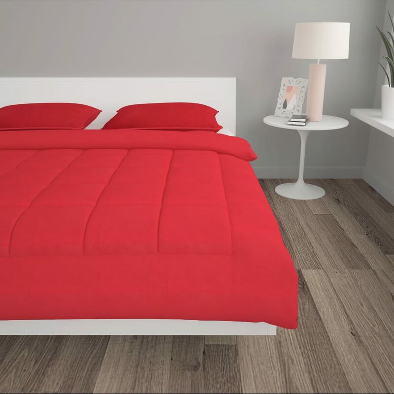

Set de funda de edredon 3 piezas tela burdeos 200x200/80x80cm