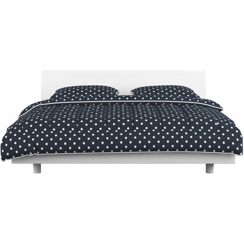 

Set de funda de edredón de 3 piezas azul oscuro 240x220/80x80cm