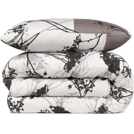 Set de funda nórdica + 2 fundas almohada 240x220 Gris
Negro
Blanco