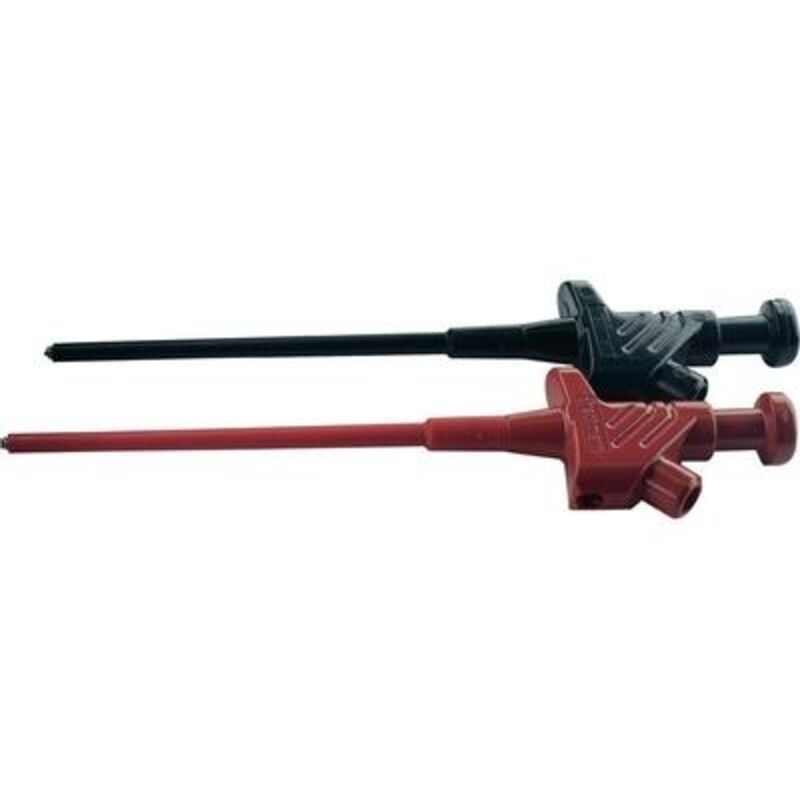 Hirschmann Test & Measurement Kleps 30 Set Fein-Abgreifklemme Steckanschluss 4mm Ohne Messkategorie Schwarz, Rot